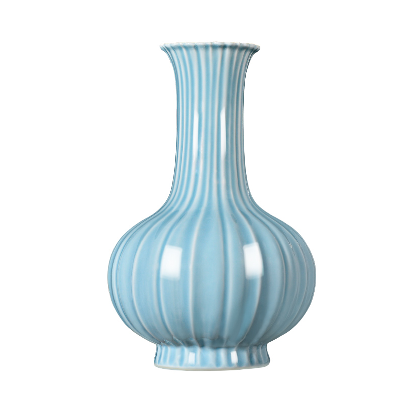 Shadow blue glaze porcelain of jingdezhen ceramics living room TV ark of new Chinese style household furnishing articles rich ancient frame decorative arts and crafts