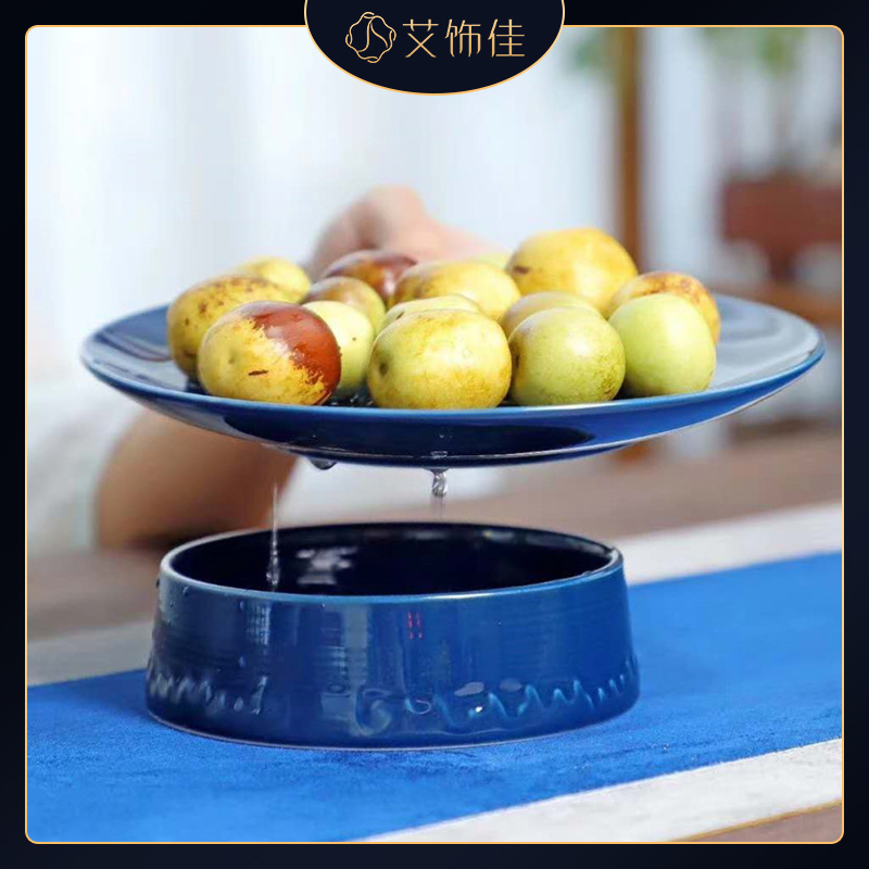 Ceramic fruit compote can drop household of Chinese style snacks sitting room dry fruit compote snack dish candy dish