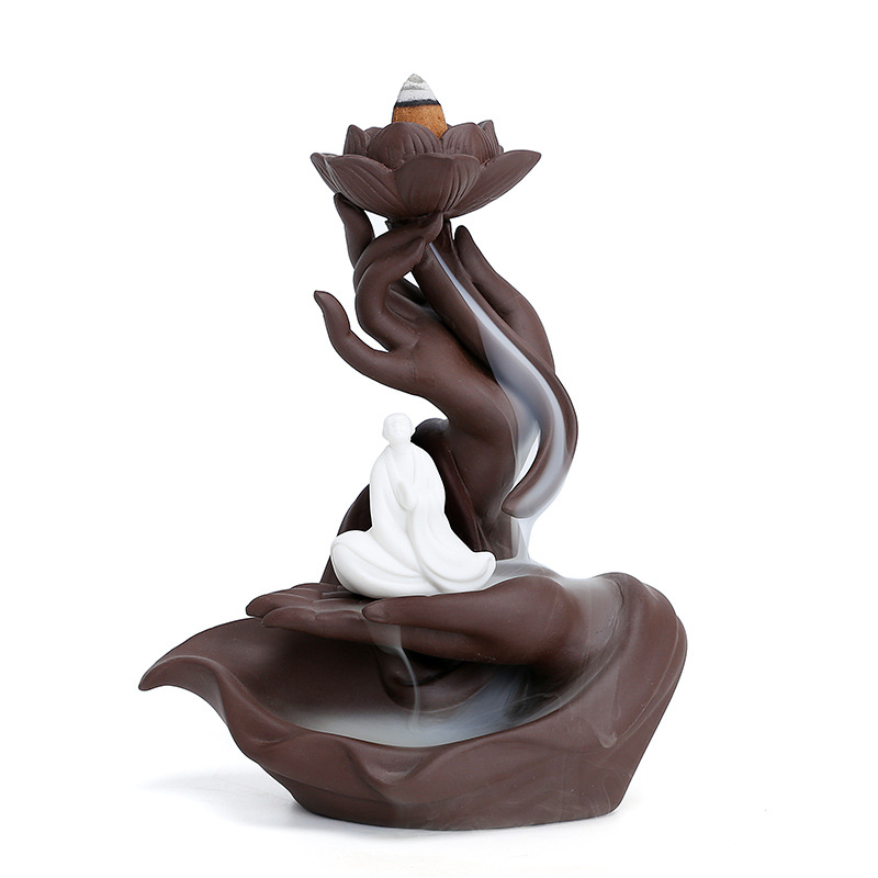 Bergamot backflow censer violet arenaceous ta home indoor aloes smoked incense buner zen ornamental head of furnishing articles at home