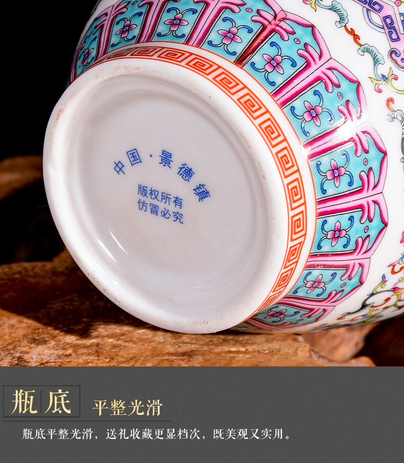 Jingdezhen ceramics, vases, flower arranging dried flowers porch TV ark, sitting room of Chinese style household adornment handicraft furnishing articles