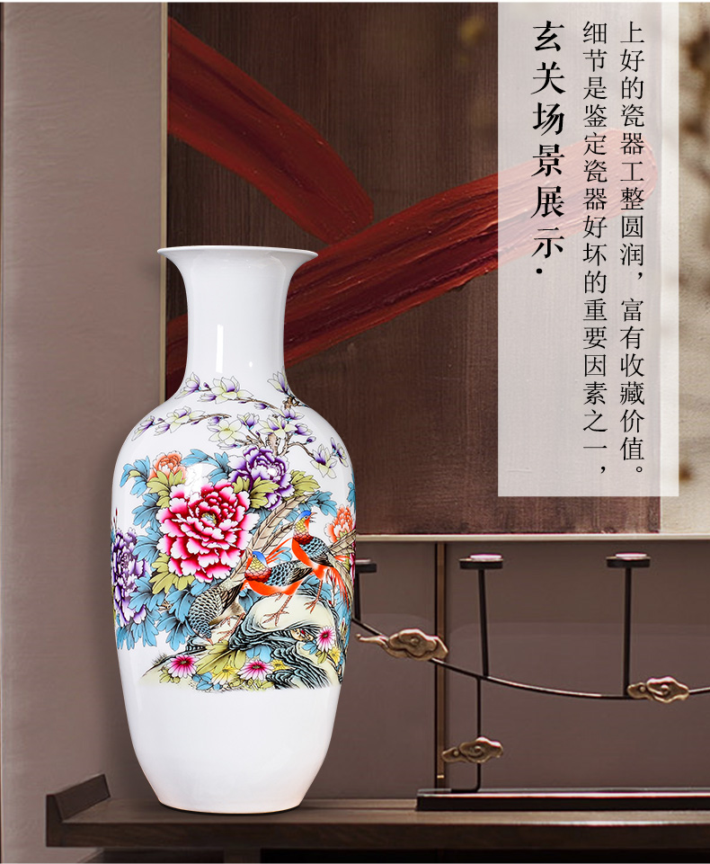 Jingdezhen ceramics vase furnishing articles sitting room flower arranging large TV ark, of Chinese style household decoration arts and crafts