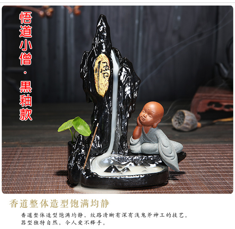 Backflow censer creative archaize ta ceramic aroma stove home sitting room interior furnishing articles there are Buddha with supplies