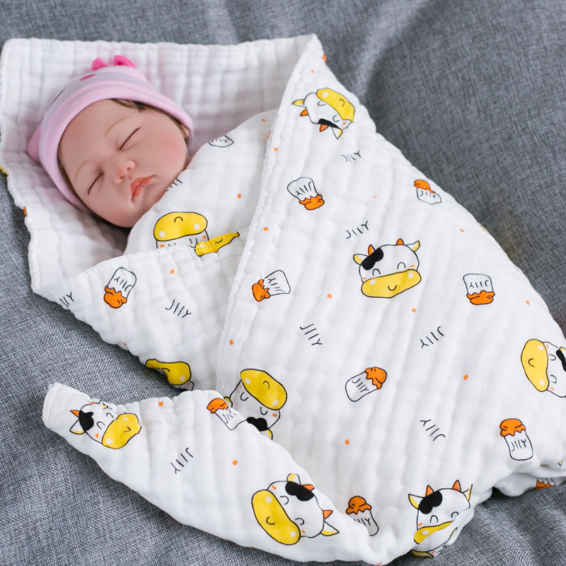 Newborn baby bath bath towel absorbent newborn baby cotton gauze towel quilt cover blanket cover quilt cover spring and autumn summer