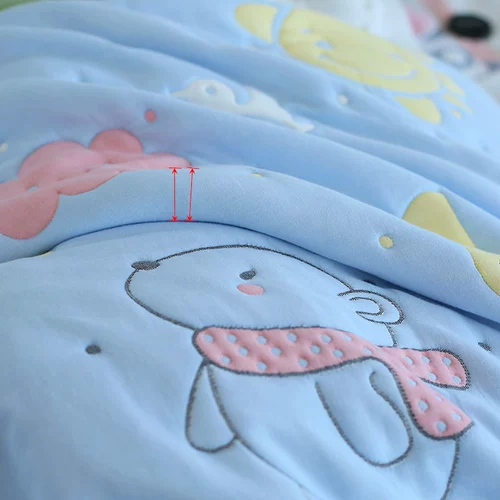 Марлевое детское зимнее одеяло для детского сада, увеличенная толщина