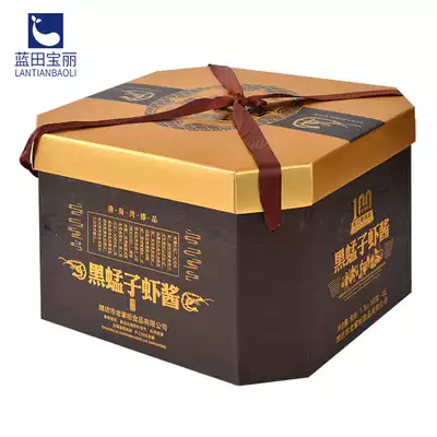 Bao Ye black shrimp paste Shandong authentic shrimp paste ready-to-eat seafood dressing 500gx3 altar gift box