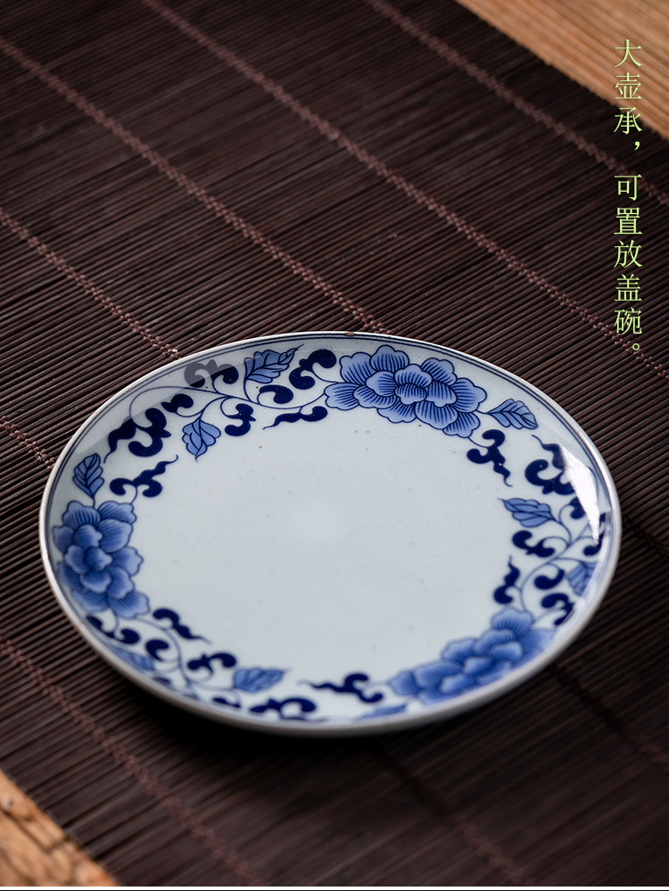 Fujian and the tureen only ceramic tea set home antique blue and white porcelain Japanese office kung fu tea cups