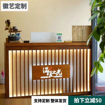 Cashier Retro simple modern small bar Restaurant Milk tea shop Beauty salon Barber shop Reception desk Front desk