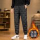 Plus size warm down pants men's winter windproof ນອກກິລາກາງເກງຍາວລະດູຫນາວໃສ່ pants ຝ້າຍຫນາ trendy