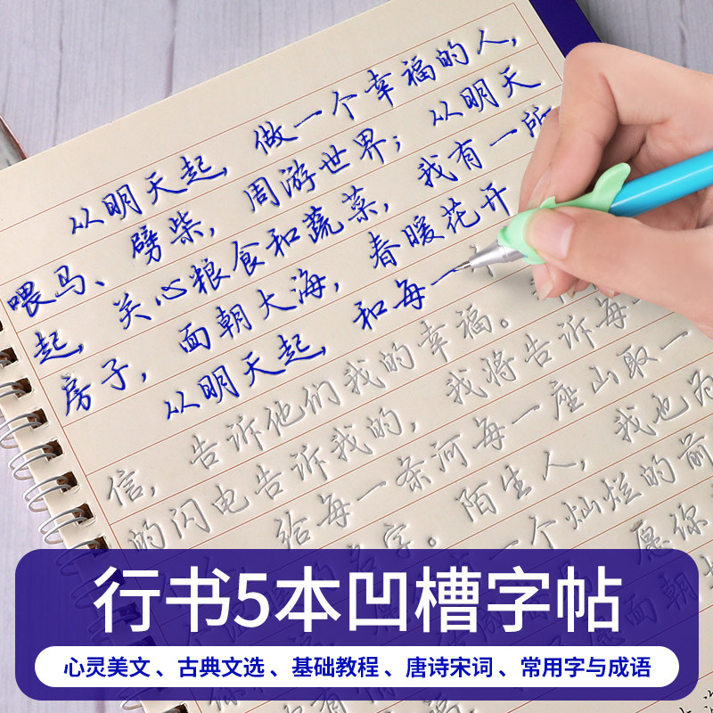 Calligraphy Practice Book for High School Students and Adults, Cursive and Regular Script, Quick Learning Groove Practice Book, Adult Handwriting, Beautiful Fonts for Girls, College Students, Bold Cursive Script, Pen and Hard Pen Calligraphy Practice Book, Beginners in Junior High School, Practice Writing with Continuous Strokes