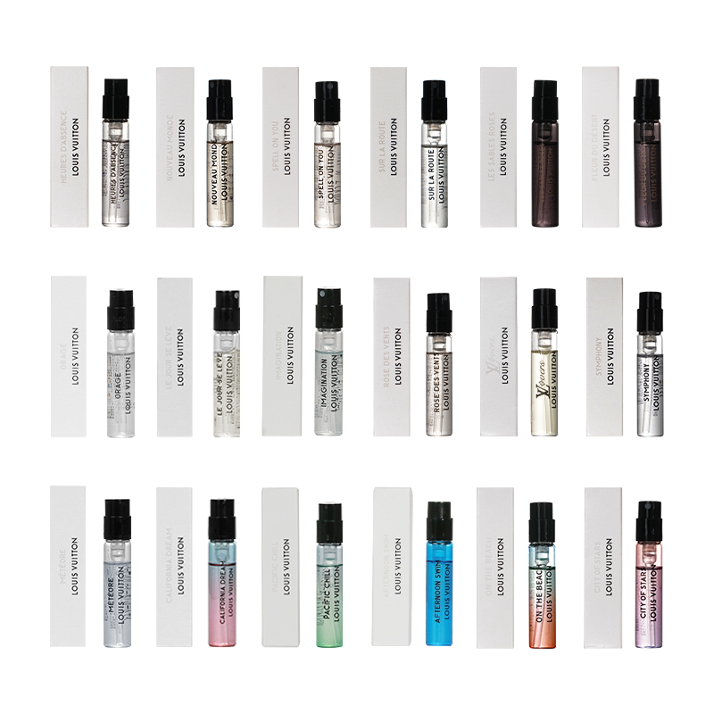 Lv Original Perfume Samples: Dreamy Rapids, Beach Walk, Cactus Garden, Starry City, Rose Soul, Desert Lv Original Perfume Samples: Dreamy Rapids, Beach Walk, Cactus Garden, Starry City, Rose Soul, Desert
