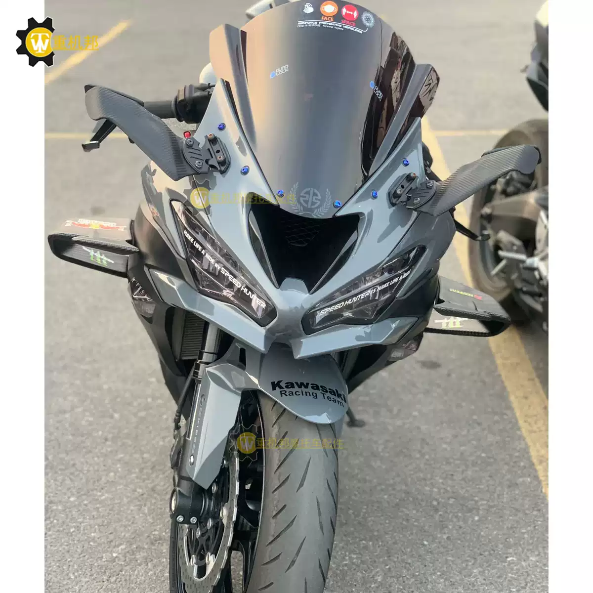 川崎NINJA ZX-6R 636 外壳大包定风翼风刀改装车身导