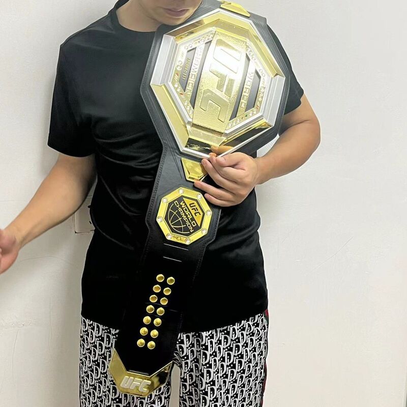 Ufc Fighting Competition Commemorative Gold Belt 1:1 Wearable Boxing Champion Gold Belt Sanda Championship Prize Souvenir