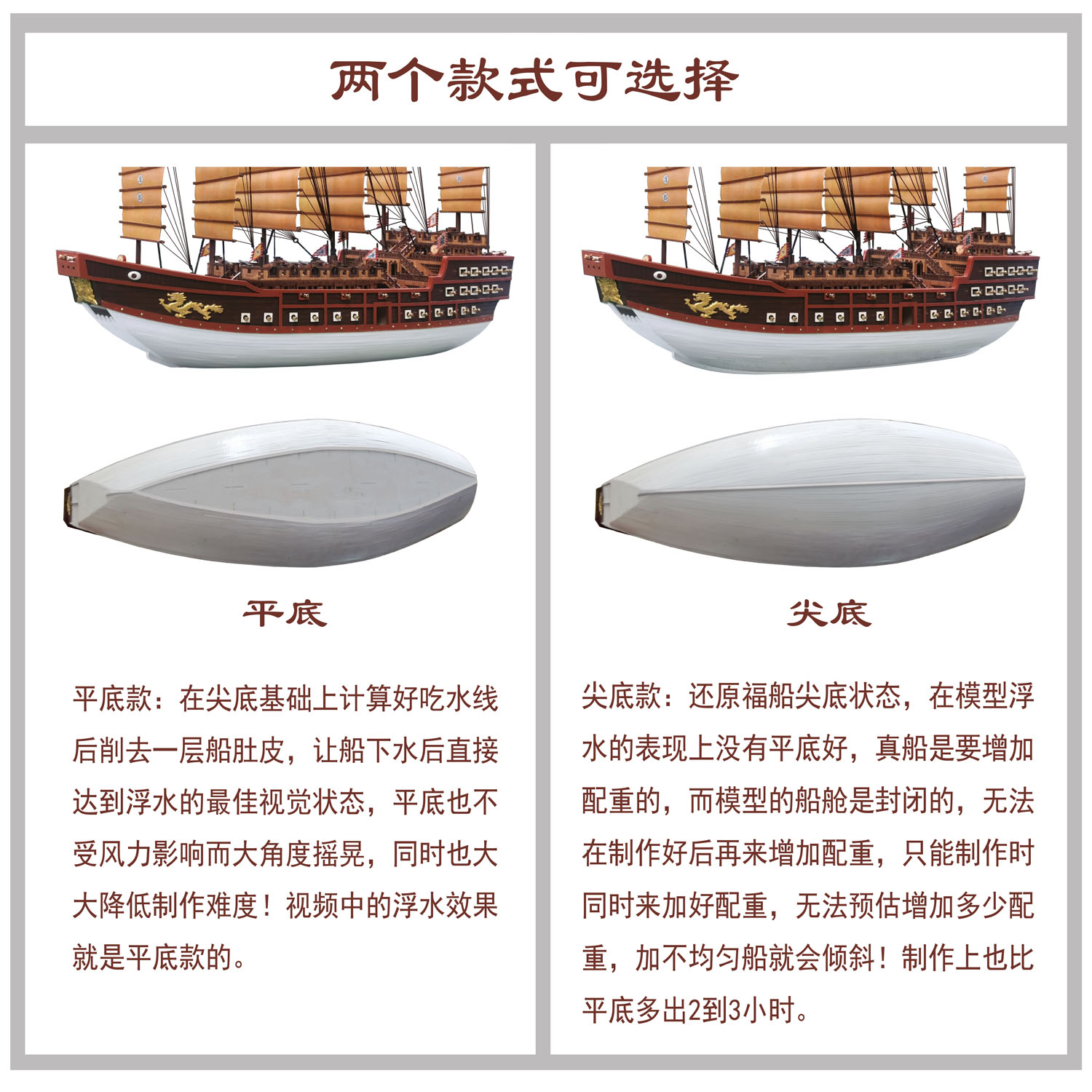 明代大型战船模型郑和宝船系列木质古帆船拼装中国风帆船模型-Taobao-Tmall