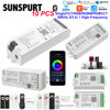 LED Controller Intelligent High Frequency WIFI Tuya Mobile APP Monochrome Colorful RGBW Lamp Strip Voice Dimmer