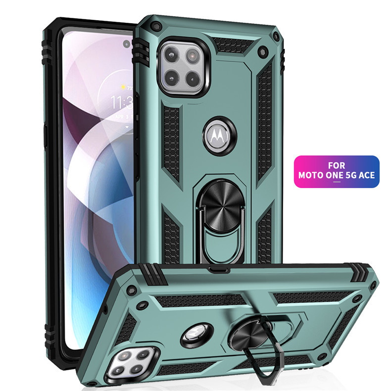 Suitable for Motorola One 5g Ace Phone Case Protective Cover Moto One 5g Ace Full Coverage Anti-Drop One5Gace Car Magnetic Ring Moto One 5g Ace Unisex Model