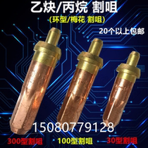 Long jing ring ring cutting nozzle G01-30-100-300 cutter oxygen lance nozzle cutting acetylene propane gas cutting nozzle