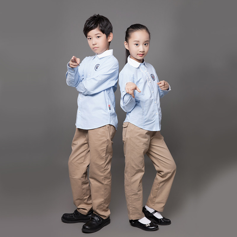 School Designated Store Golden Bird Ningbo City Unified School Uniform Primary School Long Sleeve Shirt Suit