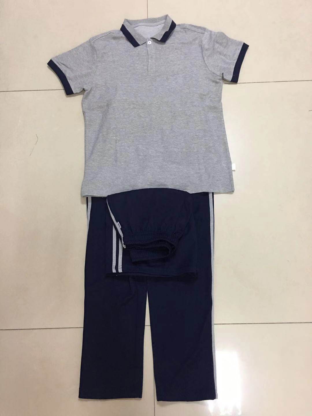 Manufacturers customized Xiamen Xiaoming School (unisex) summer three-piece set