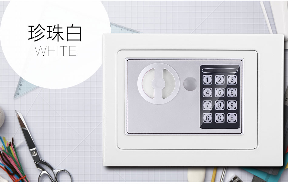 Két sắt hộp thư điện tử nhỏ bằng thép gia dụng mini tường trong tường cạnh giường ngủ mật khẩu két sắt văn phòng - Két an toàn