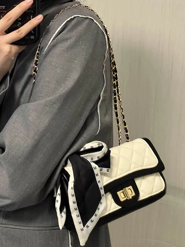 Изысканная цепь, сумка через плечо, универсальная сумка на одно плечо, премиум класс, коллекция 2023, в стиле Шанель