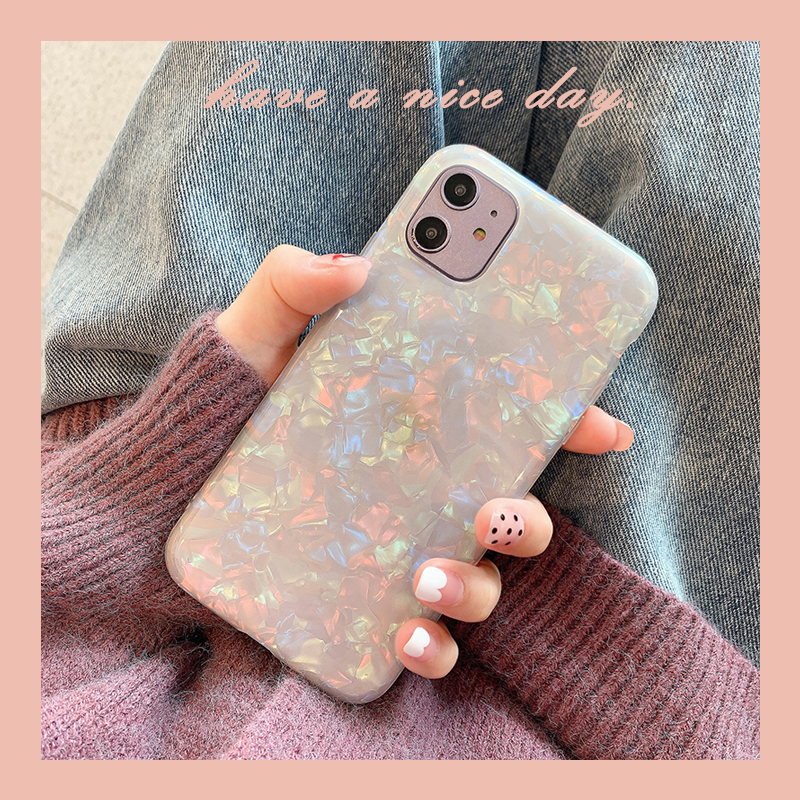 kaia ins little fresh and colorful seashells iphonix apple x mobile phone protective shell iPhone11pro xsmax iPhonexr pr