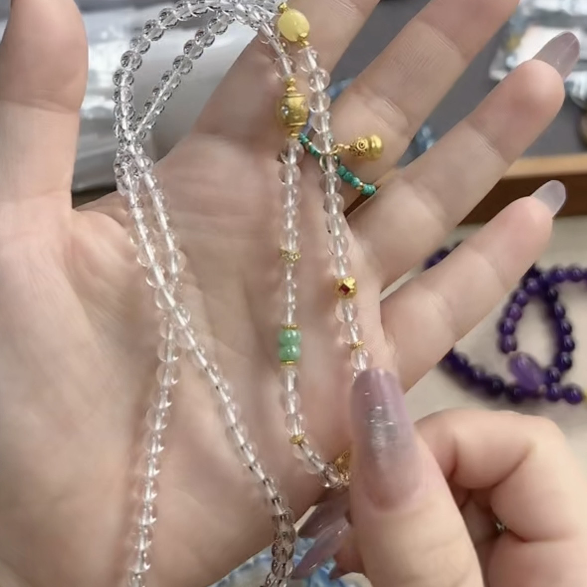 白水晶项链：女神必备的纯净魅力，让你散发迷人光彩！ 戒指 淘宝好物网 