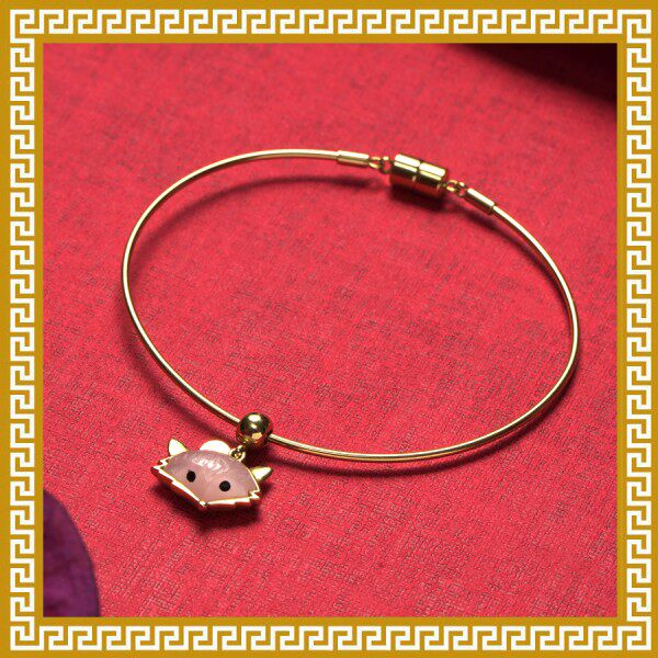 Mak Lingling Ji Qing Tang Crystal Heart A Little Red - Pink Crystal Fox