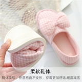 Осенняя удобная обувь для беременных, послеродовое демисезонное термобелье, хлопковые нескользящие тапочки на платформе для молодой матери, мягкая подошва, 10 мес.