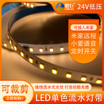 Led flowing water lamp with linear lamp mesh red chasing light ticker Transformers Amplifier 24V Mie Little Love Voice