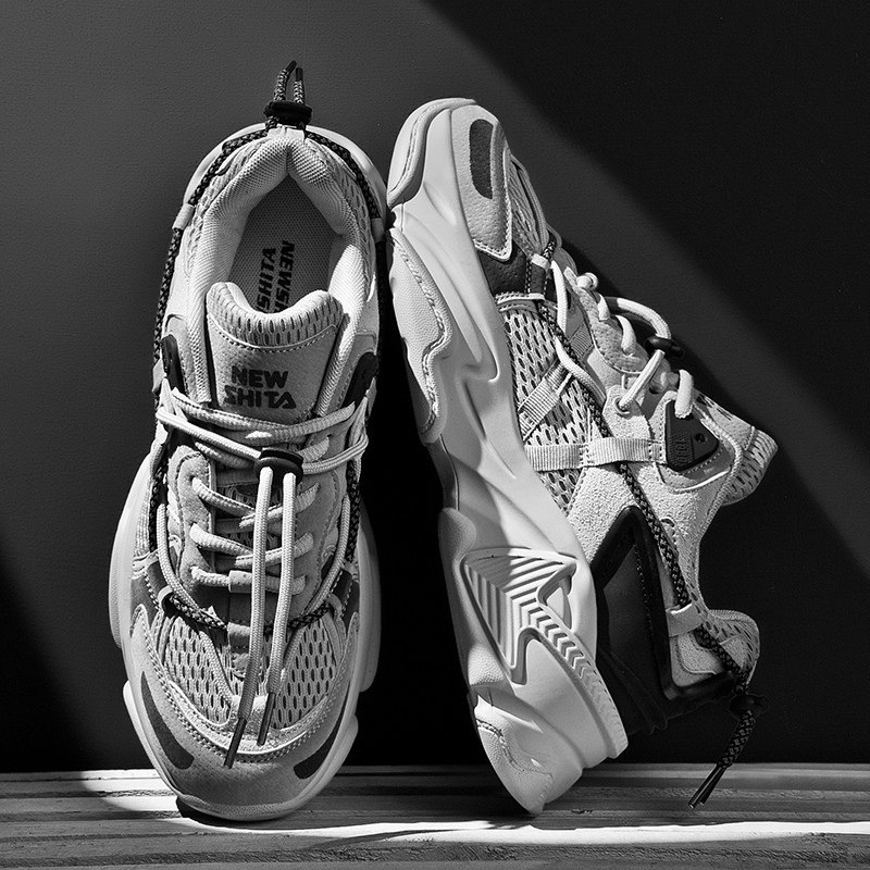 Putian in super fire daddy shoes male net red and Korean version of toxic tide and pupil breathable sports increased functional shoes