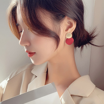 Earrings 2022 NEW TIDE EAR CLIP WITHOUT EARBUDS Superior Sensation Retro Light And Luxurious Red New Year Ear Accessories
