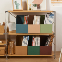Kraft paper collection box shelf office bookshelf desktop to collect in folder paper bookcase