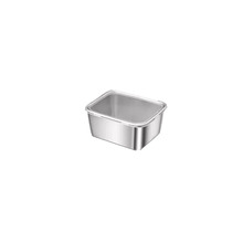 Stainless steel fresh-keeping box with lid for refrigerator microwave-heated meal sealed box lunch box storage box 824