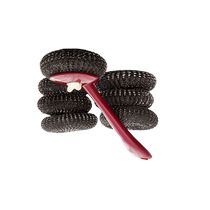 Steel wire ball cleaning ball household stainless steel pot washing pot kitchen artifact cleaning supplies brush basin washing dishes without shedding wire 824