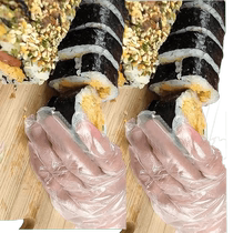 Childrens disposable gloves food-grade childrens special wear-resistant transparent plastic kitchen students in kindergarten 824