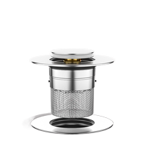 Washbasin leak plug filter spring core basin countertop push-type anti-blocking insect-proof and odor-proof drainer 824