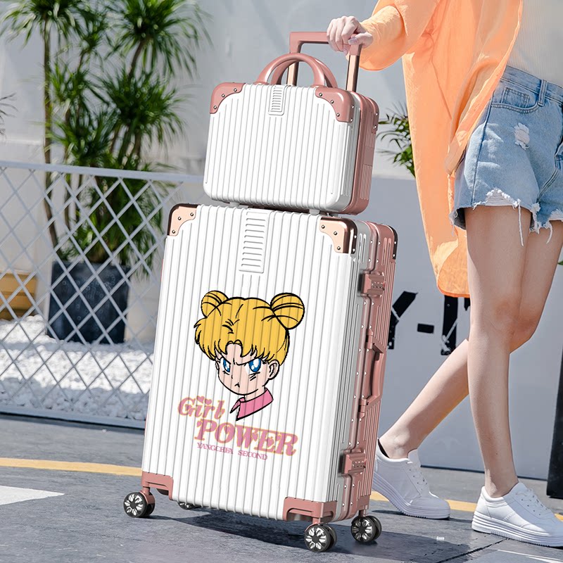 Luggage female ins net red new large-capacity trolley case durable and strong suitcase male 20 inch password box 24