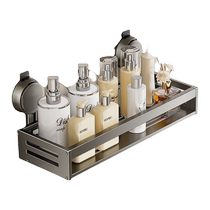 Suction cup storage rack bathroom toilet punch-free washbasin wall-mounted wall-mounted bathroom toilet storage rack