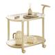 奶油风小推车动边几收纳置物架客厅家用可移动小茶几现代简约小桌