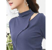  Plus velvet without suede) Half-high collar Long sleeves Long sleeves Bottom Jersey 2020 Autumn Winter New Womens Clothing 2020