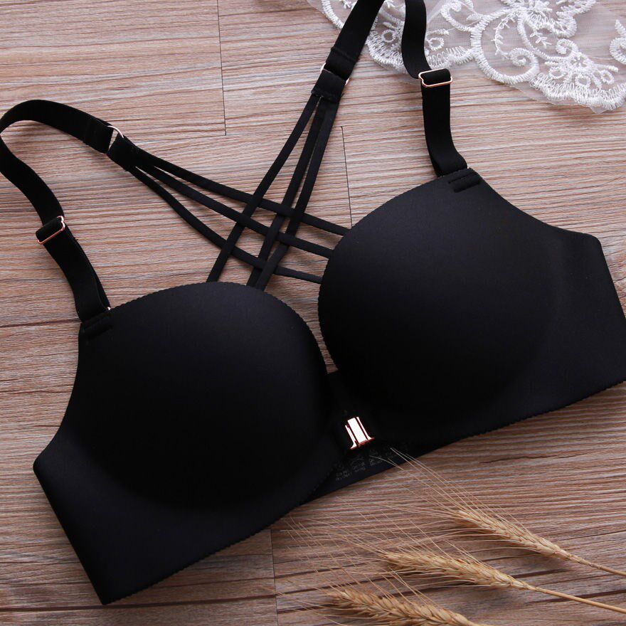 Underwear thickened 10cm super thick 6CM front button beautiful back without steel ring thickened bra super thick 8CM flat chest