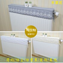  Heating cover dust cover sheet cover dust-proof shielded decoration anti-smoked old cast iron minimalist hood protection full package custom-made