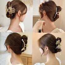  Grab Clip Small Crowd Design Sensation Flow Su Pan Hair Girl Spring Summer Large Shark Clip Head Accessories High-end Temperament Card-issuing Fairy