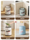 Household trash can with lid, living room, bedroom, wheeled storage bucket, kitchen table top, can press adsorption trash can