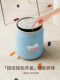 Household trash can with lid, living room, bedroom, wheeled storage bucket, kitchen table top, can press adsorption trash can