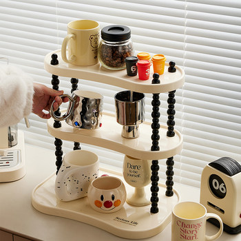 Cup Storage Rack Multi-Layer Tea Cup and Water Cup Holder Cup Rack High-End Light Luxury Home Coffee Cup Storage Rack