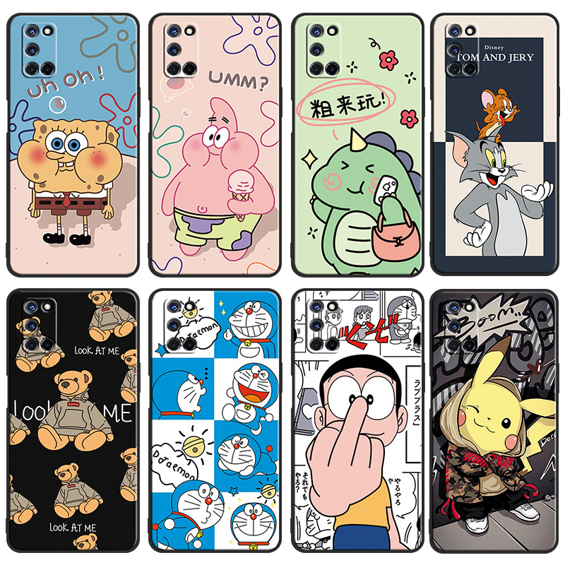 Suitable for Oppoa52 Mobile Phone Case Pdat1O Soft Silicone 0Pp0A52 Cartoon Pdat10 Full Edge Protection Pdam10 Trendy Men and Women Opopa52 Protective Cover Oopoa52 Matte 0P0Pa52