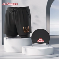 Черные штаны, плавательная шапочка, комплект