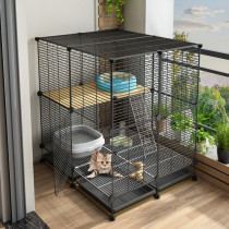 Cat cage Home indoor villa Large free space Cat Small cat nest Pet with toilet Two floors Three floors