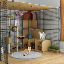 Cat cage villa Large free space Large cat house Home indoor large three-story cat cat house with toilet